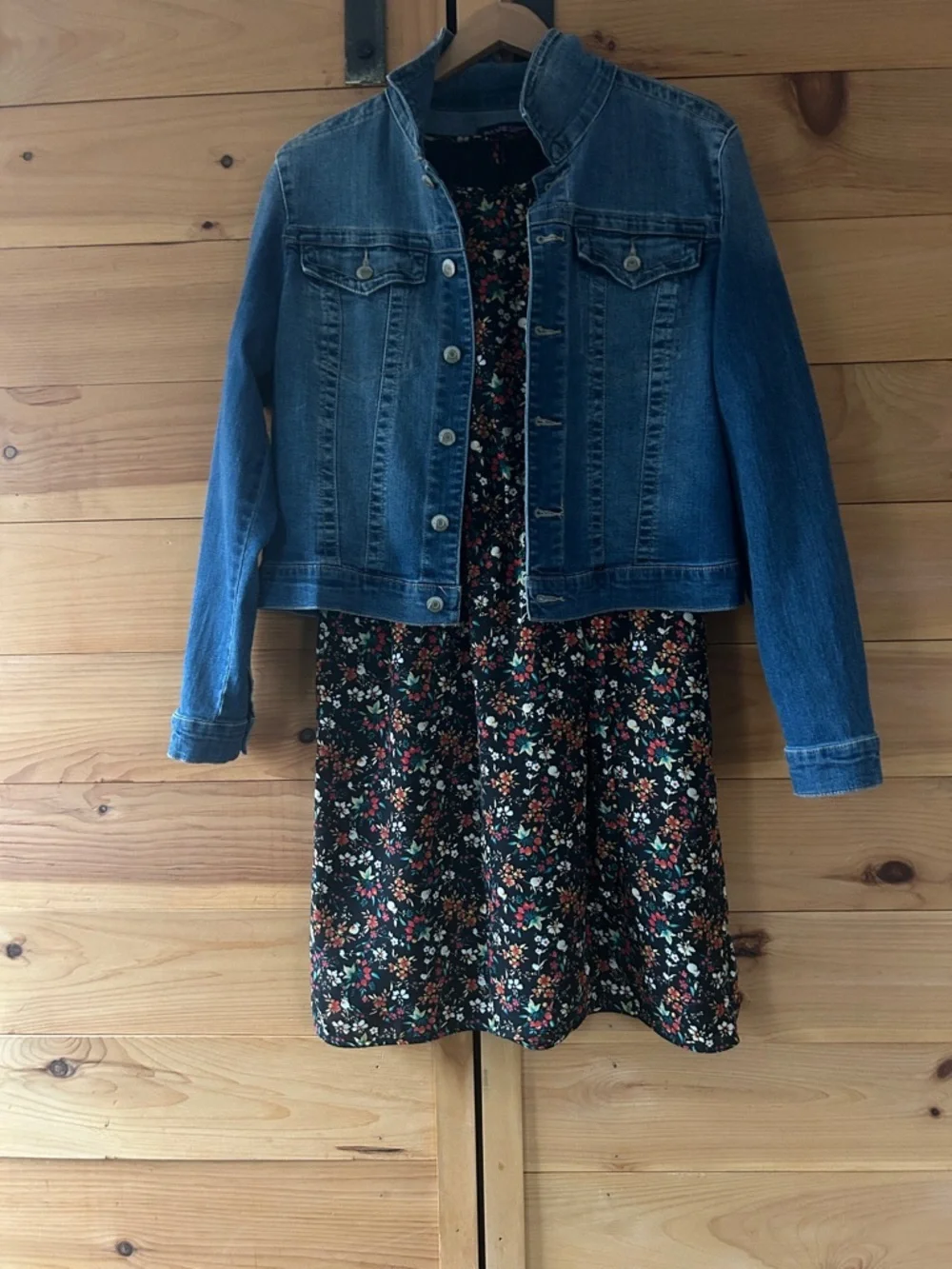 J. Crew Mercantile Black Floral Dress Size 8